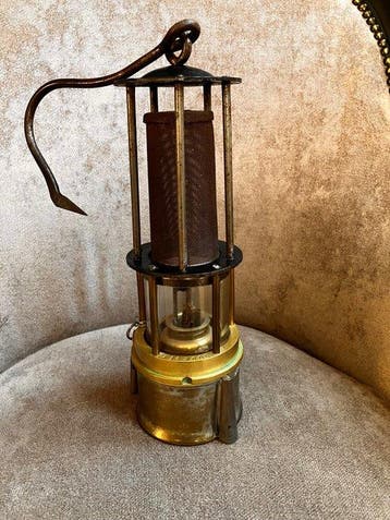 Marcorat - Lantaarn - Messing, Glas, Metaal - Davylamp