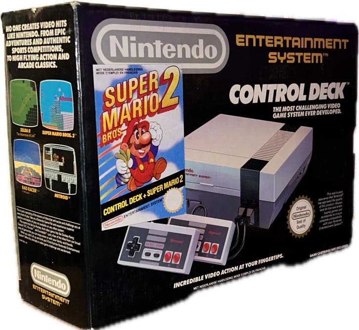 Nintendo NES Console inclusief Super Mario Bros 2, Games en Spelcomputers, Spelcomputers | Nintendo NES, Verzenden