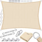 Schaduwdoek - Zonnezeil - Rechthoekig - 4x6 m - Creme - KESS, Verzenden, Nieuw