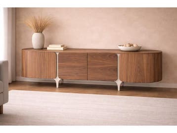 Veiling - Tv dressoir Walnoot - 200cm - Notenhout bruin - cr