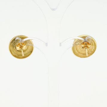 Boucles doreilles - 18 carats Or jaune Diamant (Naturelle)