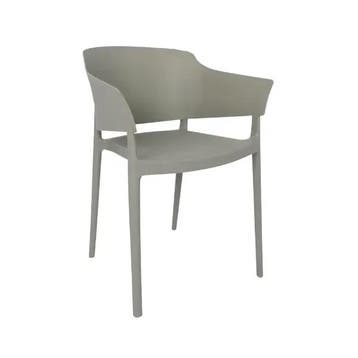 Stoelen | LORENZO | Kunststof | Grey | In-/Outdoor |, Verzenden