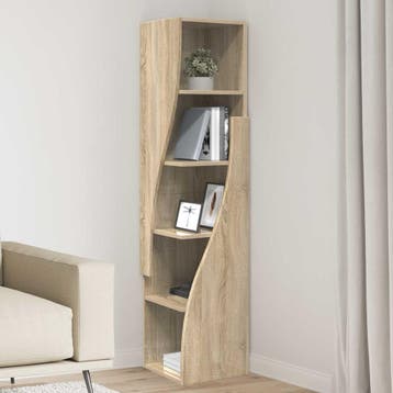 vidaXL Hoekkast 32x32x140cm Bewerkt hout Sonoma Eik, Verzenden