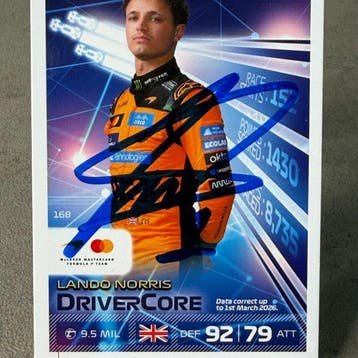 Mclaren - Topps 168 Driver Core Norris Signed Car - Lando, Nieuw