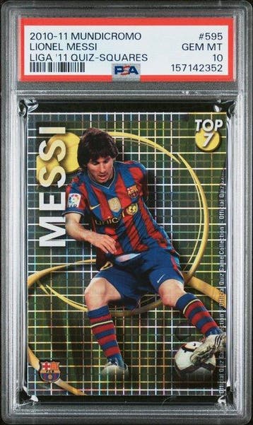 2010-11 Mundicromo *Lionel Messi* #595 - Squares - Liga 11, Nieuw
