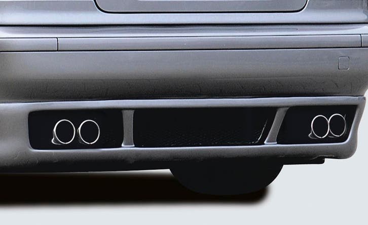 Rieger einddemper verschoven zijwaarts, met embossing type 1, Auto-onderdelen, Uitlaatsystemen, Nieuw, BMW, Verzenden