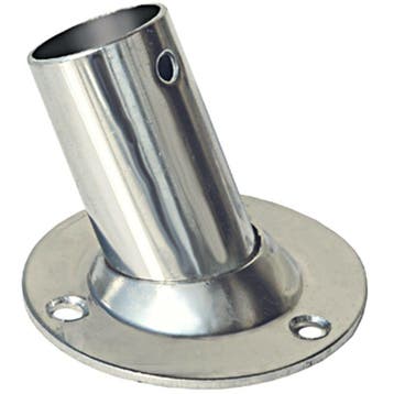 Rvs Vlaggenstokhouder 22mm Rond 58mm, Ophalen of Verzenden