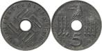 5 Reichspfennig 1940 munten der Reichskreditkassen, Postzegels en Munten, Munten | Europa | Niet-Euromunten, Verzenden, België