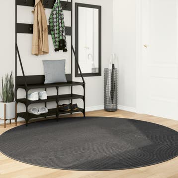vidaXL Vloerkleed IZA laagpolig Scandinavisch Ø 200 cm, Verzenden, Nieuw