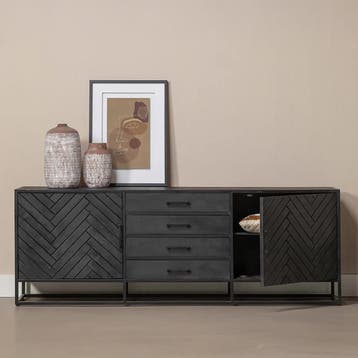 Dressoir Mangohout Fianna 165 cm, Verzenden