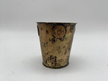 NMS - Bekerglas - .750 zilver - 12 loth zilver, munten 61 g