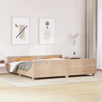 vidaXL Bedframe zonder matras massief grenenhout 180x200 cm, Verzenden, Nieuw