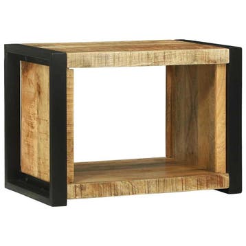 vidaXL Wandkubus met opslag Bruin 55 x 35 x 40 cm Massief, Huis en Inrichting, Verzenden, Nieuw