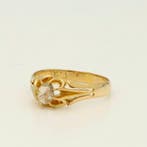 Ring - 18 karaat Geel goud - Diamant, Handtassen en Accessoires, Ringen, Nieuw