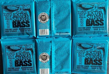 Ernie Ball 2835 extra slinky - 6 sets snaren voor basgitaar