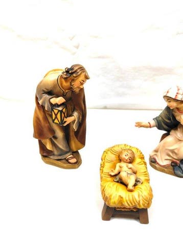 Anri - U. B. Kerststal - 3 stuks - Ambachtelijk handgemaakt