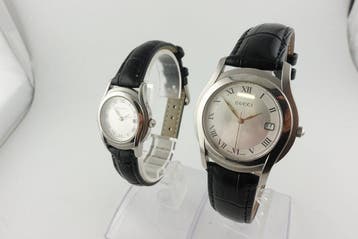 Gucci - Pair watches - Sans prix de réserve - 5500M5500L -