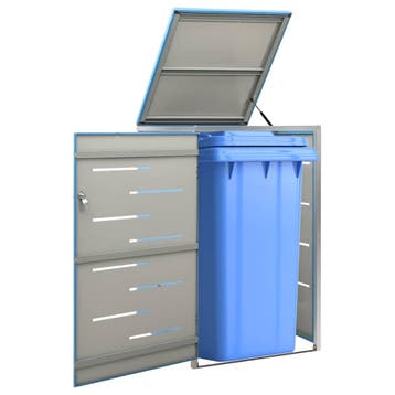 vidaXL Containerberging enkel 69x77,5x115 cm roestvrij staal, Doe-het-zelf en Bouw, Verzenden