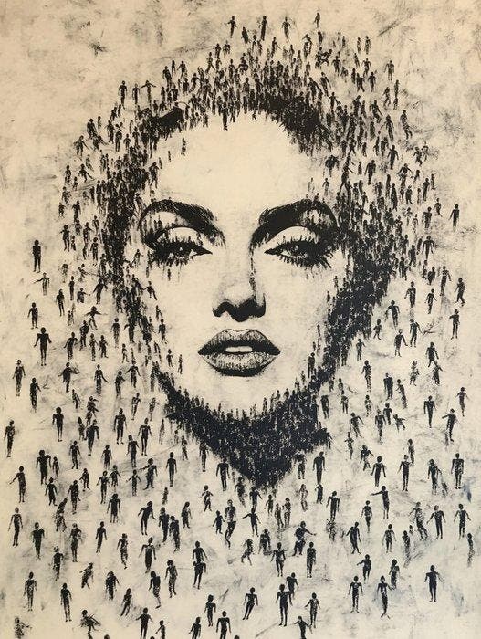 Louis Dourand - Icon Made of Us, Madonna, Antiek en Kunst, Kunst | Designobjecten