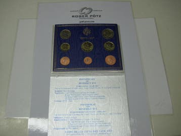 3,88 Euro Vatikan munten set 1 Cent bis 2 Euro 2007 mit P..., Verzenden
