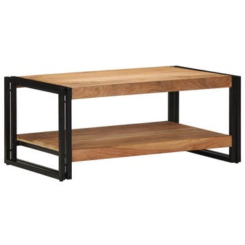 vidaXL Salontafel 90x50x38 cm massief acaciahout, Verzenden, Nieuw