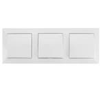 3-voudige wisselschakelaar Aigi wit 230V - LED, Verzenden, Nieuw
