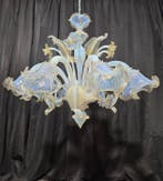 Lustre - Opalus - Verre de Murano - 8 lumières, Antiquités & Art