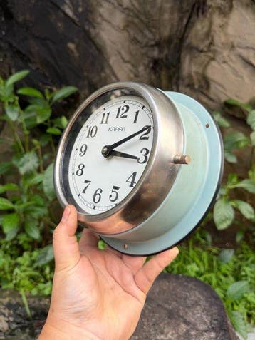 Wandklok - Kappa - Bakeliet, Glas, Plastic, Staal -, Antiquités & Art, Antiquités | Horloges