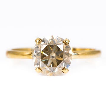 Zonder minimumprijs - Ring - 18 karaat Geel goud - 2.01ct.