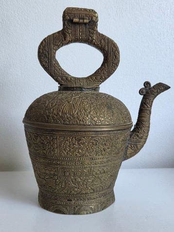 Theepot - Brons - Antieke waterkan