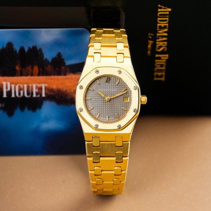 Audemars Piguet - Royal Oak Lady 18K Gold - 6007BA - Femme -, Handtassen en Accessoires, Horloges | Heren