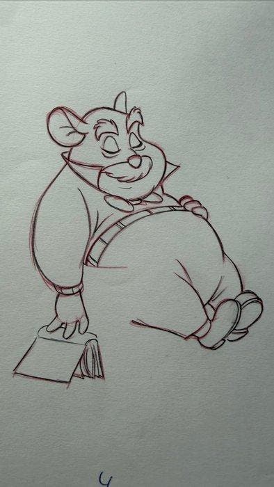 Disneys The Great Mouse Detective - 6 - 2 original, Verzamelen, Disney