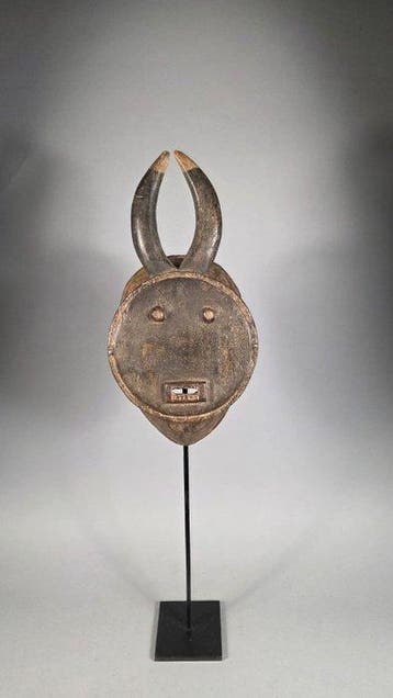 Houten masker van de maan - Baule - Ivoorkust (Zonder, Antiek en Kunst