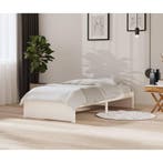 vidaXL Bedframe massief hout wit 90x200 cm, Verzenden, Nieuw