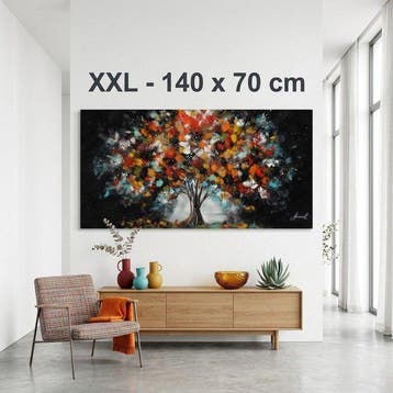 Monika Spiewak - Tree - Oil Painting Stretched On The Frame