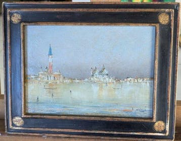 École française du XXe siècle - Venise, vue sur la place, Antiquités & Art