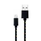 iPhone/iPad/iPod Lightning USB Oplaadkabel Gevlochten Nylon, Verzenden, Nieuw