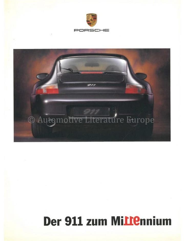 2000 PORSCHE 911 MILLENNIUM BROCHURE DUITS, Livres, Autos | Brochures & Magazines, Enlèvement ou Envoi