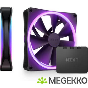 NZXT F140 RGB DUO - 140mm RGB Fan - Twin - Black, Verzenden, Nieuw
