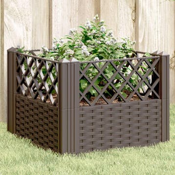 vidaXL Plantenbak met pinnen 43,5x43,5x43,5 cm polypropeen, Verzenden