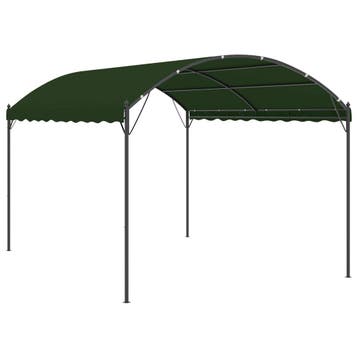 vidaXL Prieel 4 x 3 x 2,6 m Groen Polyester en Staal, Tuin en Terras, Verzenden, Nieuw