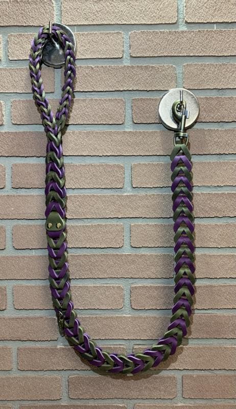 Lederen honden riem berry/army green, Auto-onderdelen, Overige Auto-onderdelen, Nieuw, Ophalen of Verzenden