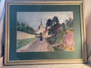 Michel Gérard Gilbert (1914-1973) - Le Village Provençal