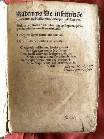 Hrabanus Maurus - Rabanus de institutione clericorum. ad