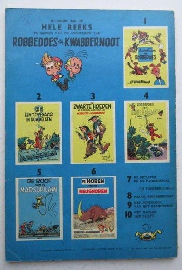 Robbedoes en Kwabbernoot 7 - De dictator en de paddenstoel -, Boeken, Nieuw