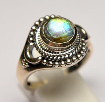 925 Zilver - Parelmoer uit abaloneschelp - Ring, Verzamelen