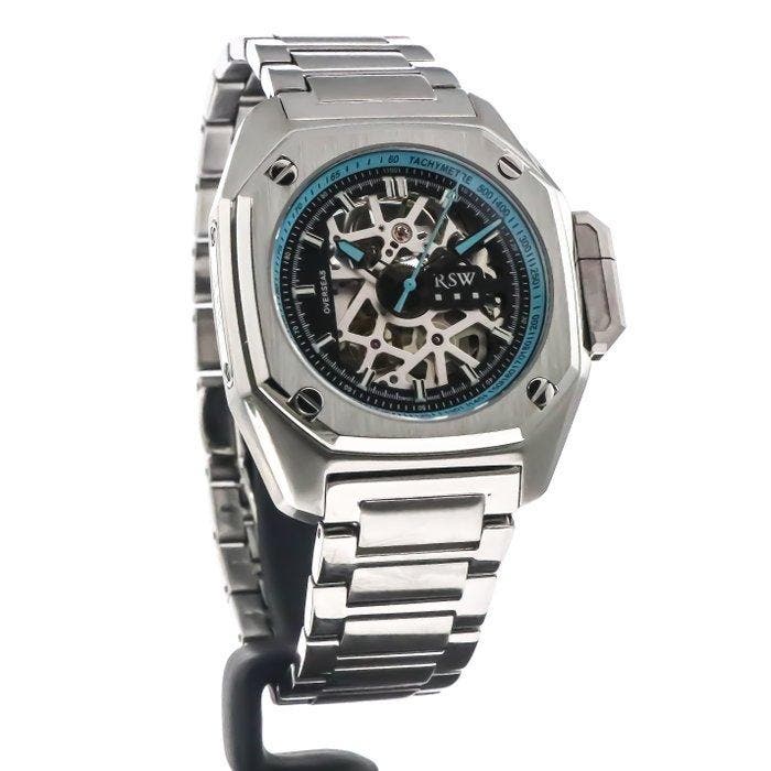 RSW - Overseas Swiss Automatic Watch - RSWA158SK-SS-9A -, Handtassen en Accessoires, Horloges | Heren