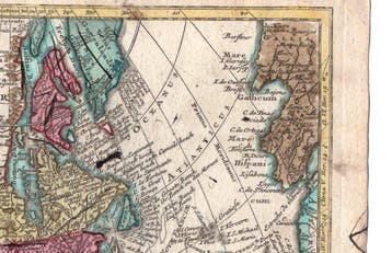 America del Nord, 1720 - Amerika; Seutter, Georg Matthaus, Nieuw