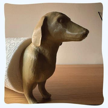 Dispenser - PLA - Dachshund Papierhanddoekhouder