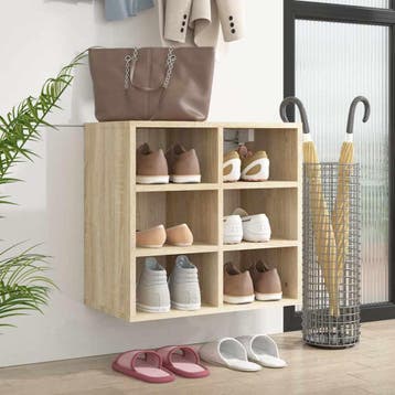 vidaXL Schoenenkast 52,5x30x50 cm sonoma eikenkleurig, Verzenden, Nieuw